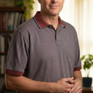 Greg Norman Collection Maroon Polo Shirt